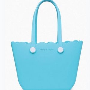 Last One‼️ Scalloped Versa Tote - Aqua